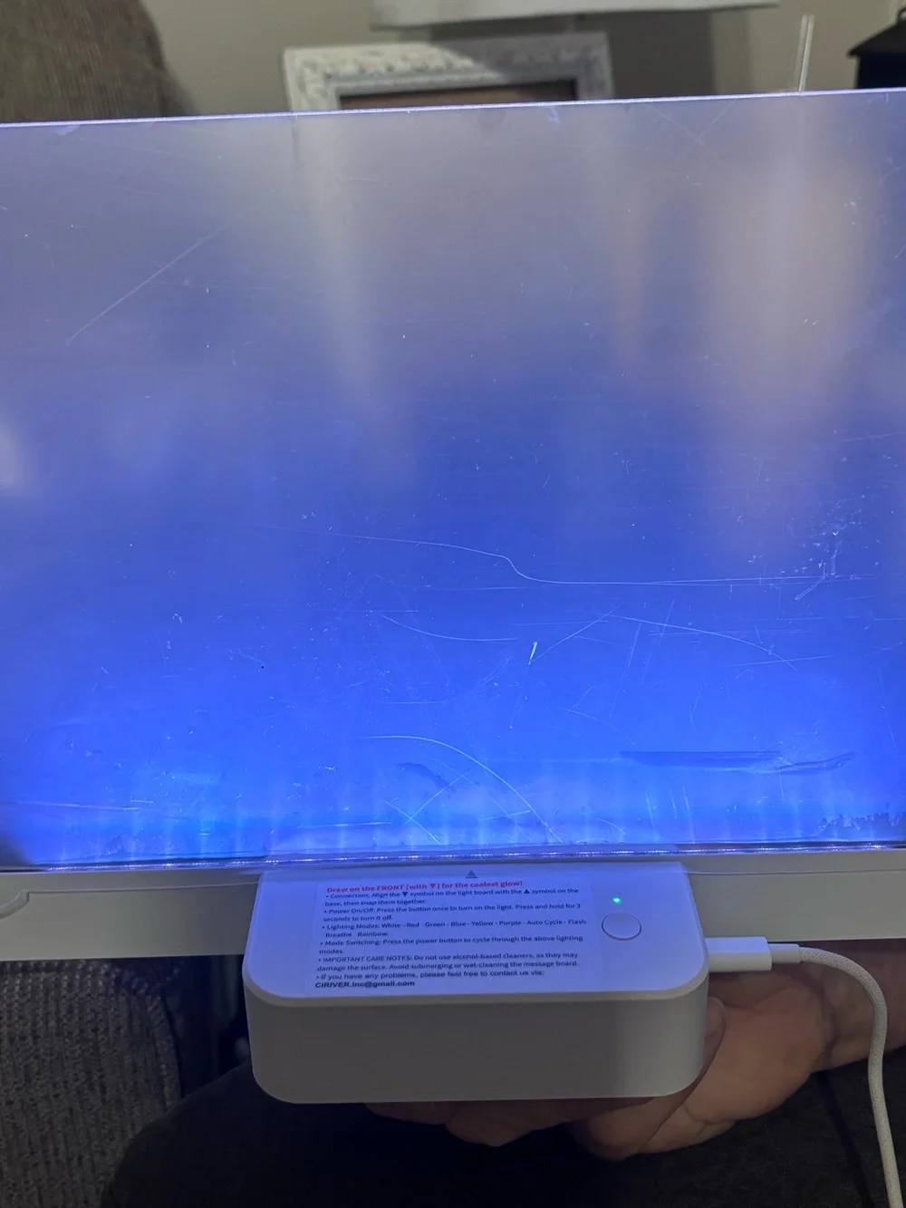 Rechargeable LED Note board with 6 colors 069
